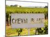 Sign for Chateau Cheval Blanc, Saint Emilion, Bordeaux, France-Per Karlsson-Mounted Photographic Print