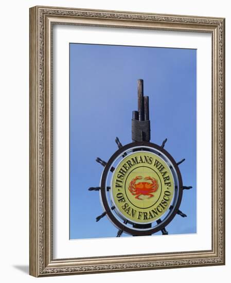 Sign for Fisherman's Wharf, San Francisco, California, USA-Bill Bachmann-Framed Photographic Print