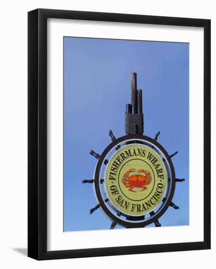 Sign for Fisherman's Wharf, San Francisco, California, USA-Bill Bachmann-Framed Photographic Print