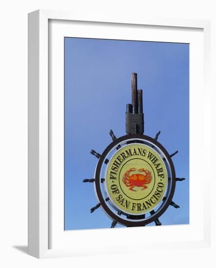 Sign for Fisherman's Wharf, San Francisco, California, USA-Bill Bachmann-Framed Photographic Print