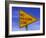 Sign for "No Passing Zone"-Chris Rogers-Framed Photographic Print