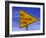 Sign for "No Passing Zone"-Chris Rogers-Framed Photographic Print