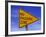 Sign for "No Passing Zone"-Chris Rogers-Framed Photographic Print