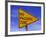 Sign for "No Passing Zone"-Chris Rogers-Framed Photographic Print