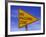 Sign for "No Passing Zone"-Chris Rogers-Framed Photographic Print