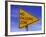 Sign for "No Passing Zone"-Chris Rogers-Framed Photographic Print