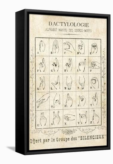 Sign Language Card-null-Framed Premier Image Canvas