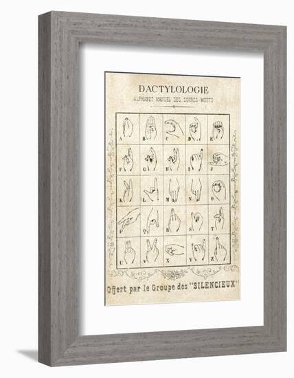 Sign Language Card-null-Framed Photographic Print
