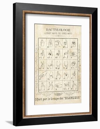 Sign Language Card-null-Framed Photographic Print