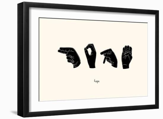 Sign Language II-Emma Scarvey-Framed Art Print