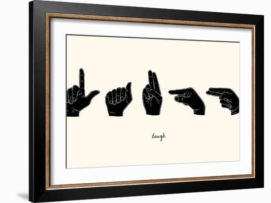 Sign Language III-Emma Scarvey-Framed Art Print