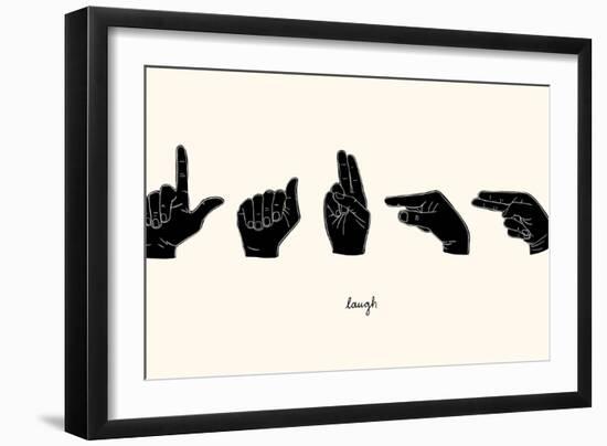 Sign Language III-Emma Scarvey-Framed Art Print