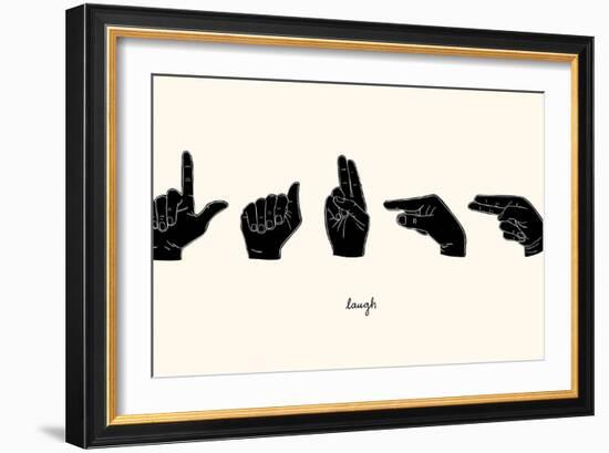 Sign Language III-Emma Scarvey-Framed Art Print