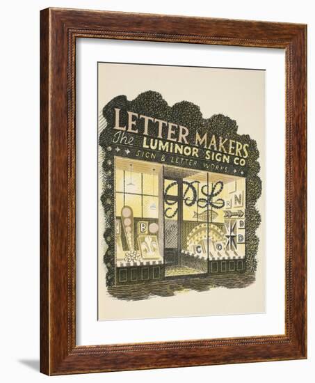 Sign Maker-Eric Ravilious-Framed Giclee Print