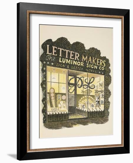 Sign Maker-Eric Ravilious-Framed Giclee Print