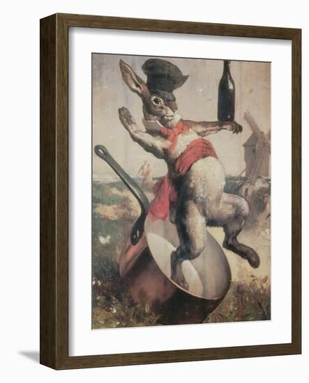 Sign of the Cabaret "Au Lapin Agile", 1875-Andre Gill-Framed Giclee Print