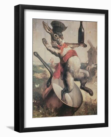 Sign of the Cabaret "Au Lapin Agile", 1875-Andre Gill-Framed Giclee Print