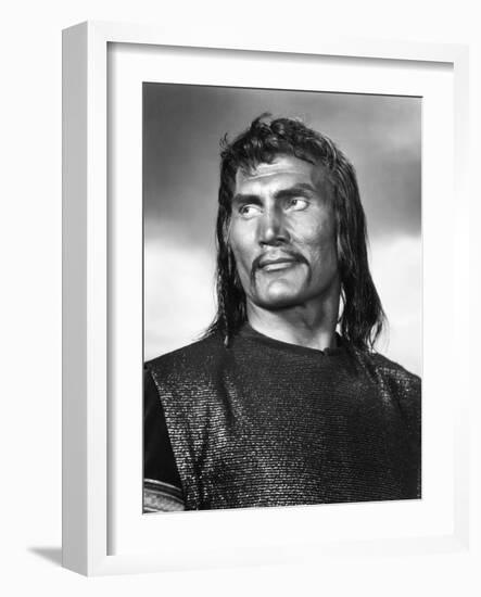 Sign of the Pagan, Jack Palance as Attila the Hun, 1954-null-Framed Photo