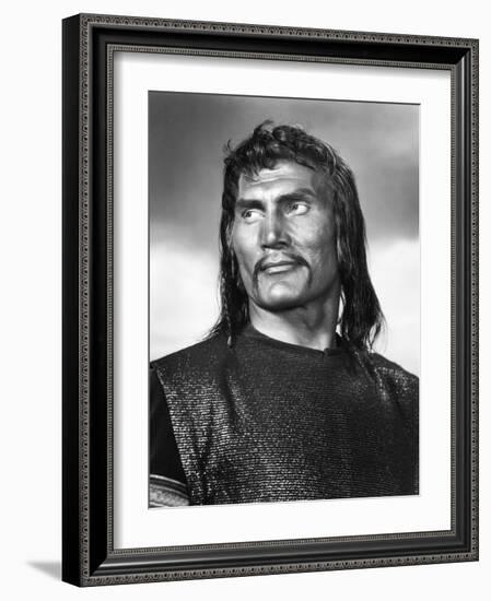 Sign of the Pagan, Jack Palance as Attila the Hun, 1954-null-Framed Photo