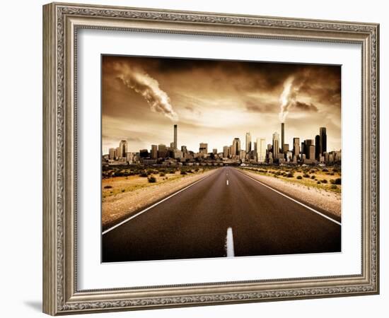 Sign Of The Times-kwest19-Framed Art Print