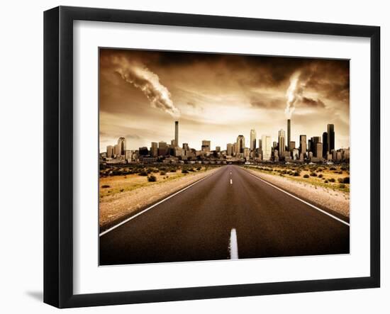 Sign Of The Times-kwest19-Framed Art Print