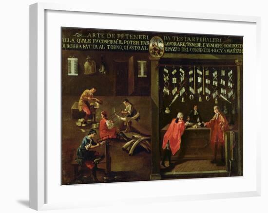 Sign of the Venetian Comb Makers' Guild-null-Framed Giclee Print