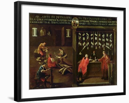 Sign of the Venetian Comb Makers' Guild-null-Framed Giclee Print