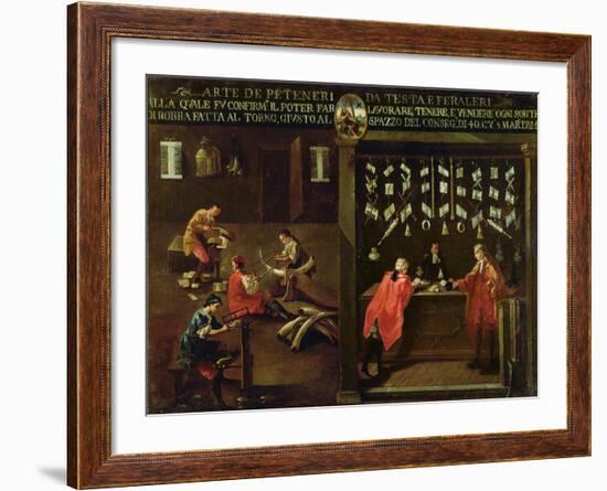 Sign of the Venetian Comb Makers' Guild-null-Framed Giclee Print