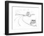 Sign on country road reads "Fresh Poetry". - New Yorker Cartoon-David Pascal-Framed Premium Giclee Print