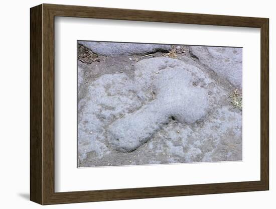 Sign to the Brothel, Pompeii, Campania, Italy-Walter Rawlings-Framed Photographic Print