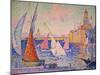 Signac: St. Tropez Harbor-Paul Signac-Mounted Giclee Print