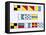 Signal Flags, Spelling Look and Learn-Escott-Framed Premier Image Canvas