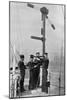 Signalling by Semaphore on Board HMS Camperdown, 1895-Gregory & Co-Mounted Giclee Print