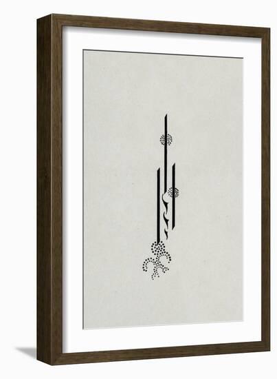 Signature, from the Reverse Cover of 'Salome' by Oscar Wilde, 1899 (Litho)-Aubrey Beardsley-Framed Giclee Print