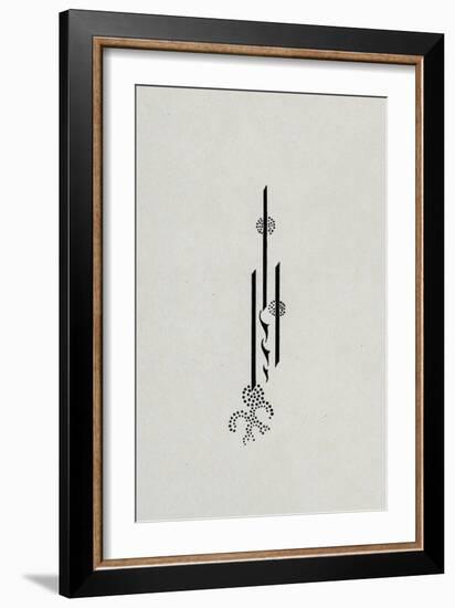 Signature, from the Reverse Cover of 'Salome' by Oscar Wilde, 1899 (Litho)-Aubrey Beardsley-Framed Giclee Print