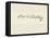 Signature of Ludvig Van Beethoven-Ludwig Van Beethoven-Framed Premier Image Canvas