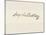 Signature of Ludvig Van Beethoven-Ludwig Van Beethoven-Mounted Giclee Print