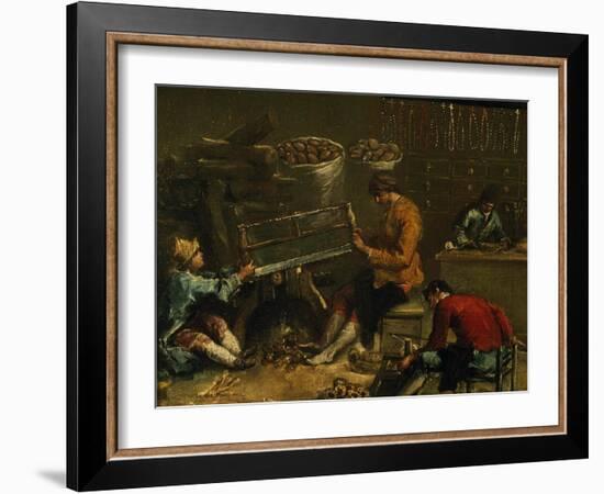 Signboard of Guild of Coroneri, 1750-Francesco Guardi-Framed Giclee Print