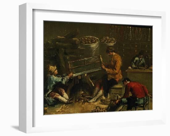 Signboard of Guild of Coroneri, 1750-Francesco Guardi-Framed Giclee Print