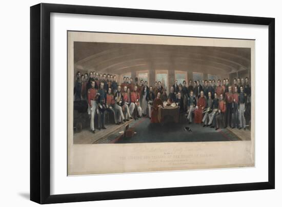 Signing and Sealing of the Treaty of Nanking, 1846-John Platt-Framed Giclee Print