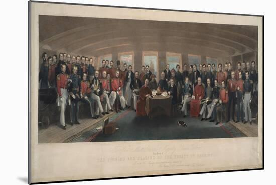 Signing and Sealing of the Treaty of Nanking, 1846-John Platt-Mounted Giclee Print