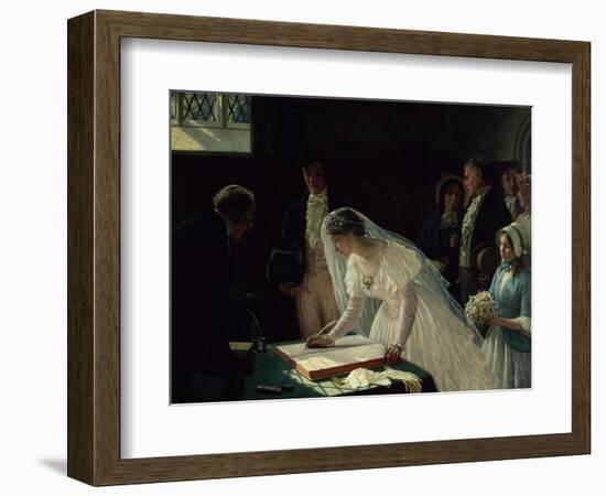 Signing the Register-Edmund Blair Leighton-Framed Giclee Print