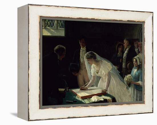 Signing the Register-Edmund Blair Leighton-Framed Premier Image Canvas
