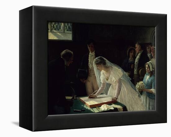 Signing the Register-Edmund Blair Leighton-Framed Premier Image Canvas