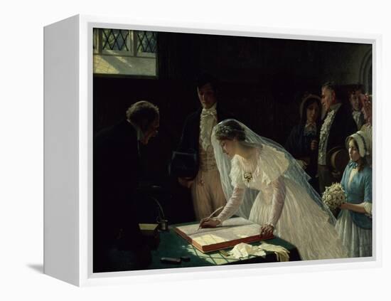 Signing the Register-Edmund Blair Leighton-Framed Premier Image Canvas