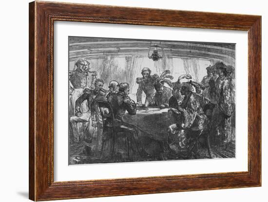 'Signing the Treaty of Nankin', c1880-Unknown-Framed Giclee Print