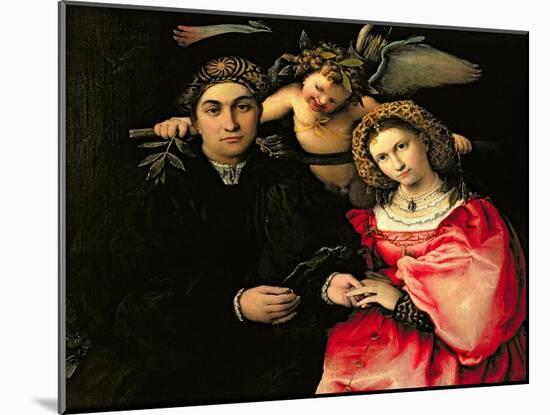 Signor Marsilio Cassotti and His Wife, Faustina, 1523-Lorenzo Lotto-Mounted Giclee Print