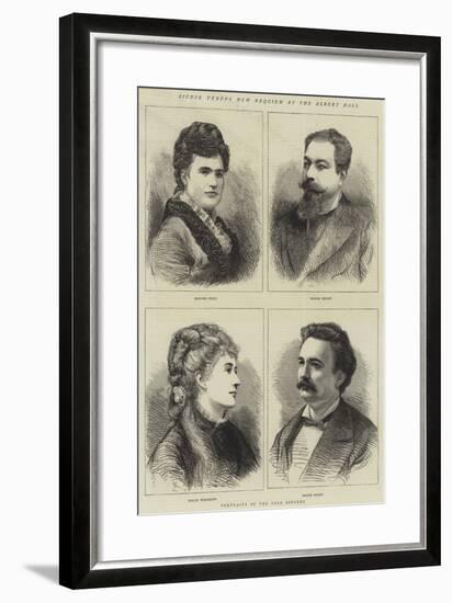 Signor Verdi's New Requiem at the Albert Hall-null-Framed Giclee Print