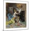 Signora al Pianoforte-Giovanni Boldini-Mounted Premium Giclee Print