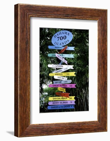 Signposts in the Bahamas-Natalie Tepper-Framed Photo